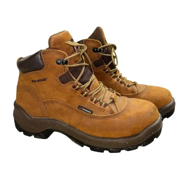 Red Wing 2327 Steel Toe Water Proof Oil Resistant Work Boots Women’s 7.5 Sturdy - Picture 1 of 16